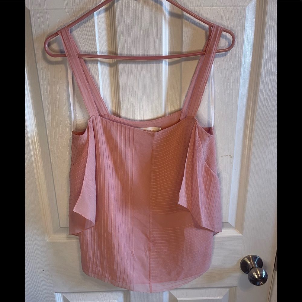 Tory Burch fleur pintuck tank blouse sz 4